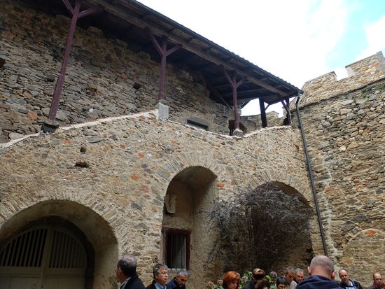 Visite du château, la cour intérieure.