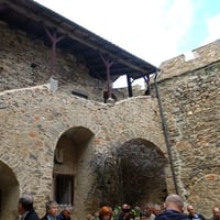 Visite du château, la cour intérieure.